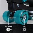 Apollo Funsport PL - Apollo Champion Regulowane Rolki Quad - Regulowane Rolki dla Dzieci - Miętowy