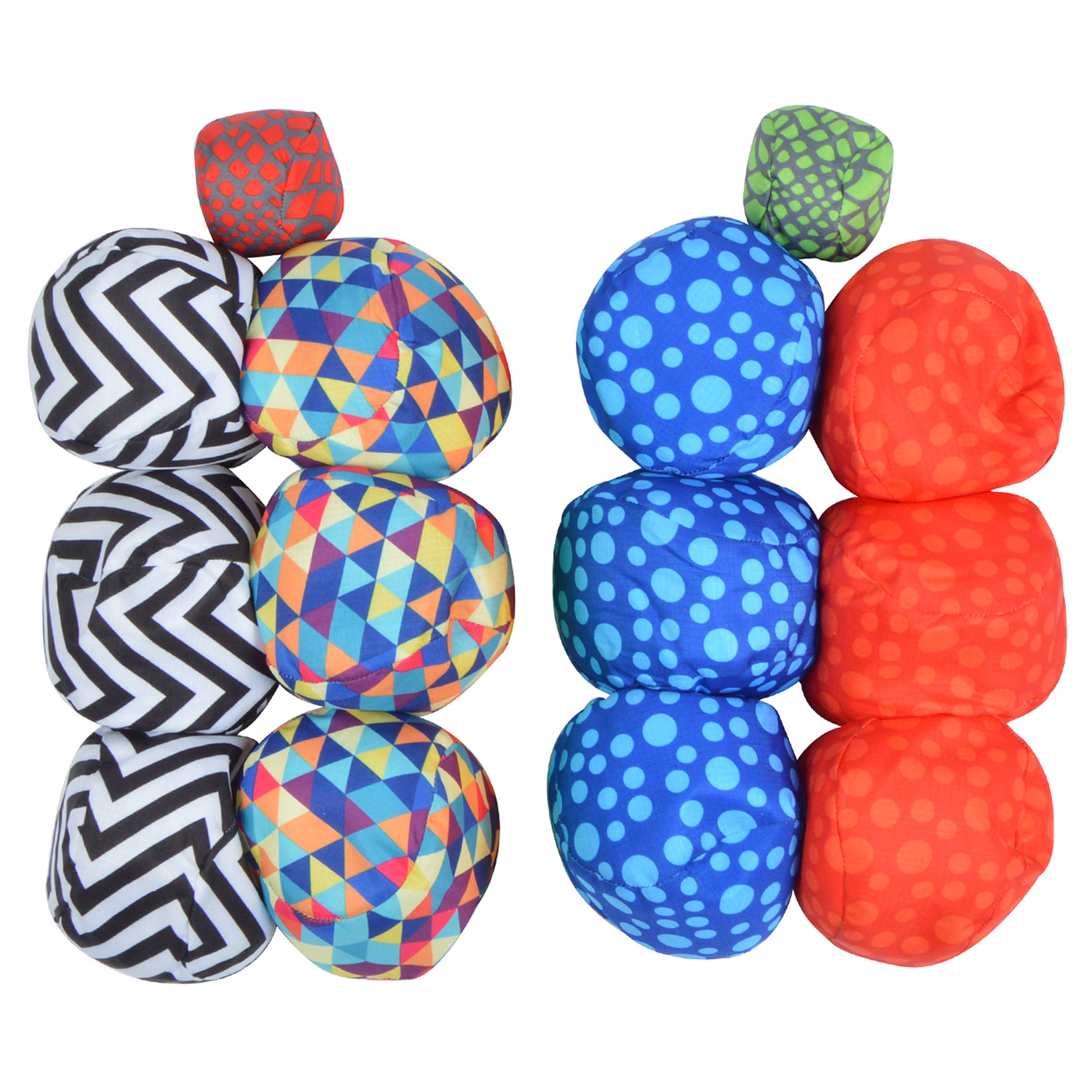 Apollo Funsport PL - Ocean 5 Extreme Boule – Zestaw miękkich bouli - 2er SET Dots + ZicZac