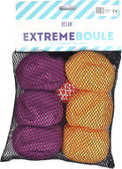 Apollo Funsport PL - Ocean 5 Extreme Boule – Zestaw miękkich bouli - Lines - Kolor: fioletowy żółty