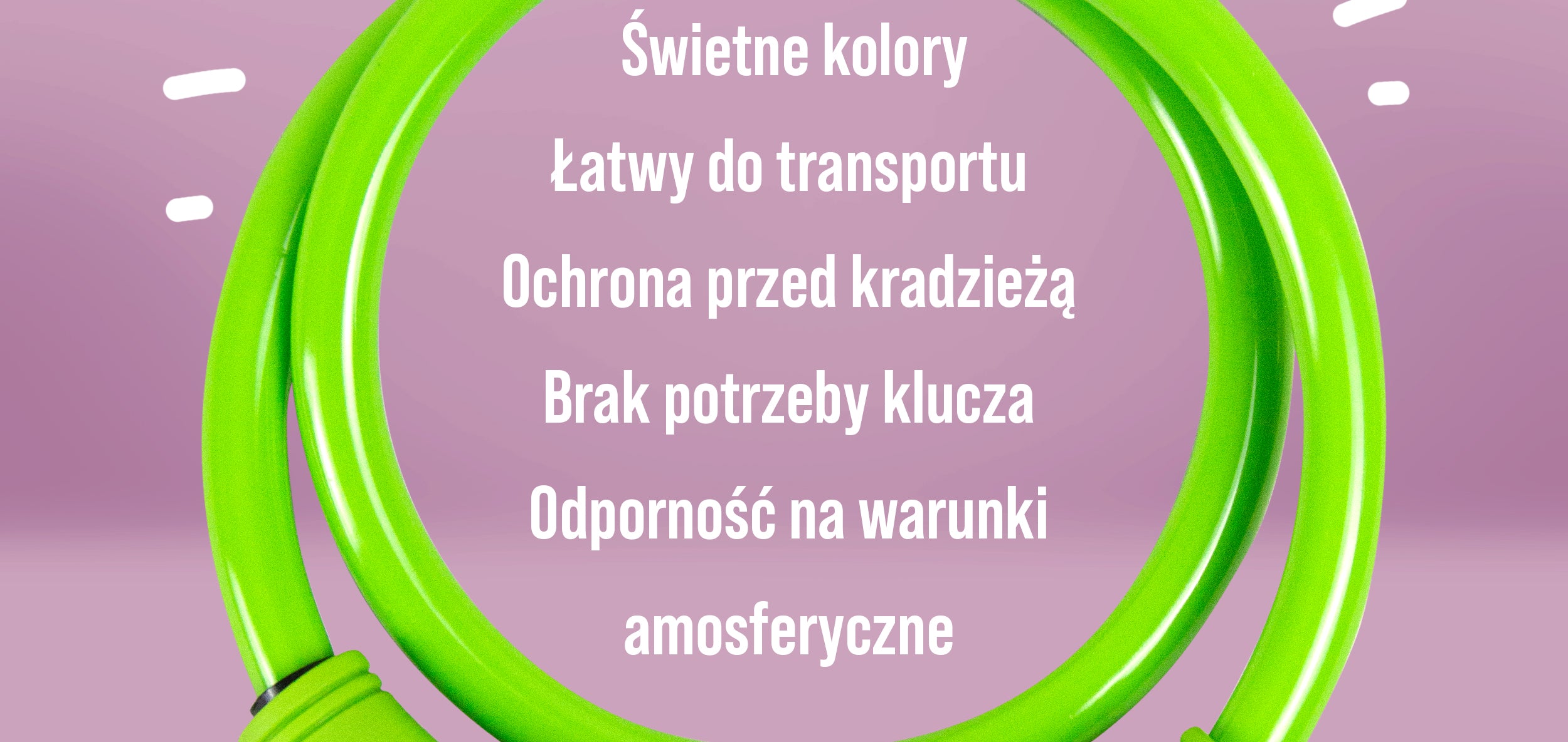 Apollo - Zapięcie rowerowe na kod dla dzieci, 10x650 mm, zamek na hulajnogę, zamek na szyfr - Zielony