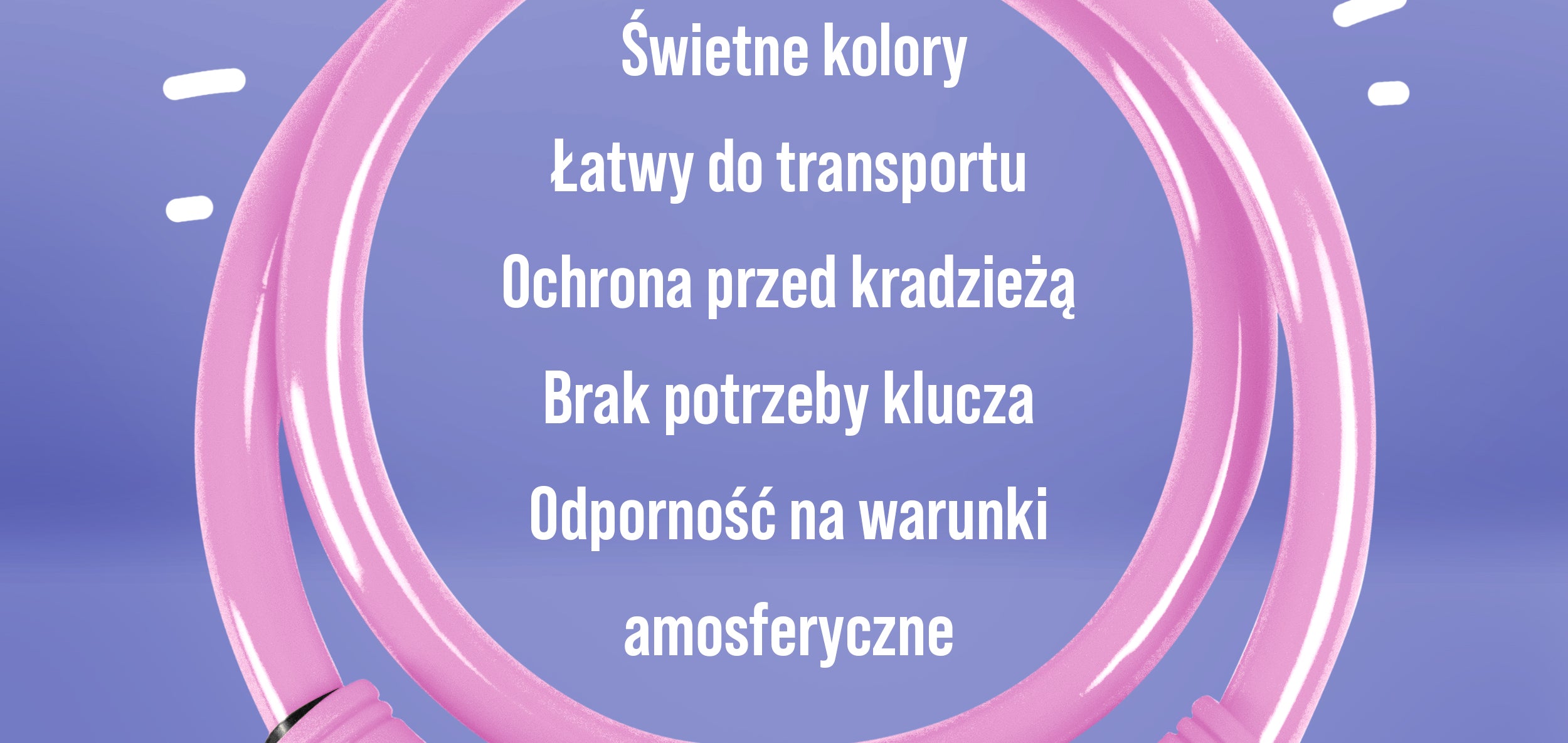 Apollo - Zapięcie rowerowe na kod dla dzieci, 10x650 mm, zamek na hulajnogę, zamek na szyfr - Różowy