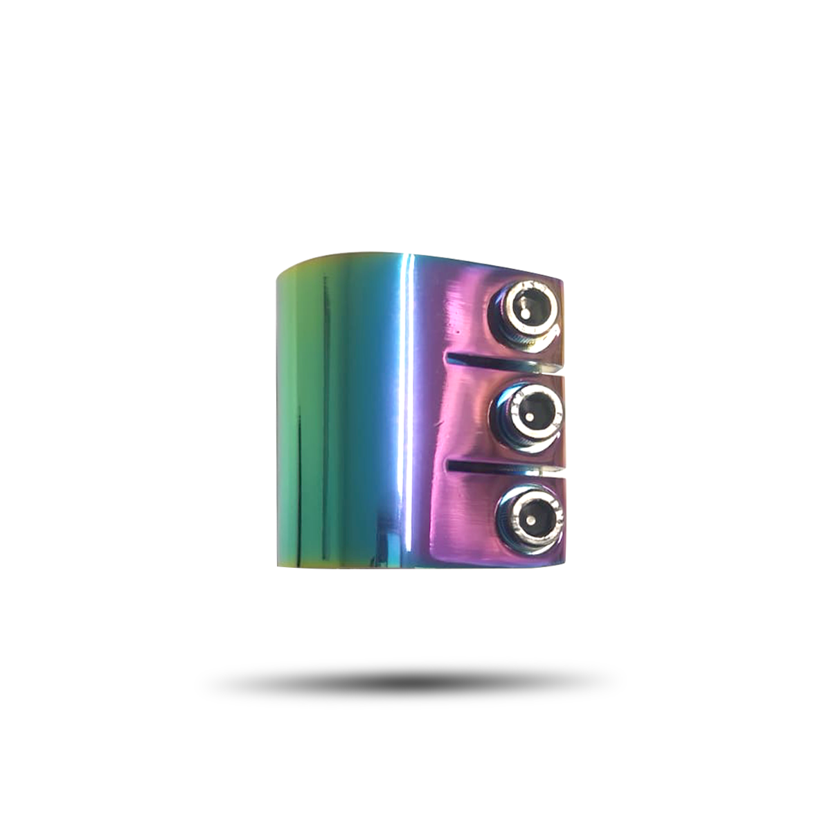 Apollo - CZĘŚĆ ZAMIENNA - Zacisk kierownicy do hulajnogi stunt / zacisk - 3 śruby - RAINBOW -