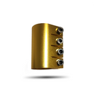 Apollo - CZĘŚĆ ZAMIENNA - Zacisk kierownicy do hulajnogi stunt / zacisk - 4 śruby - złoty ELOX -