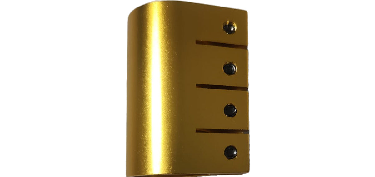 Apollo - CZĘŚĆ ZAMIENNA - Zacisk kierownicy do hulajnogi stunt / zacisk - 4 śruby - złoty ELOX -