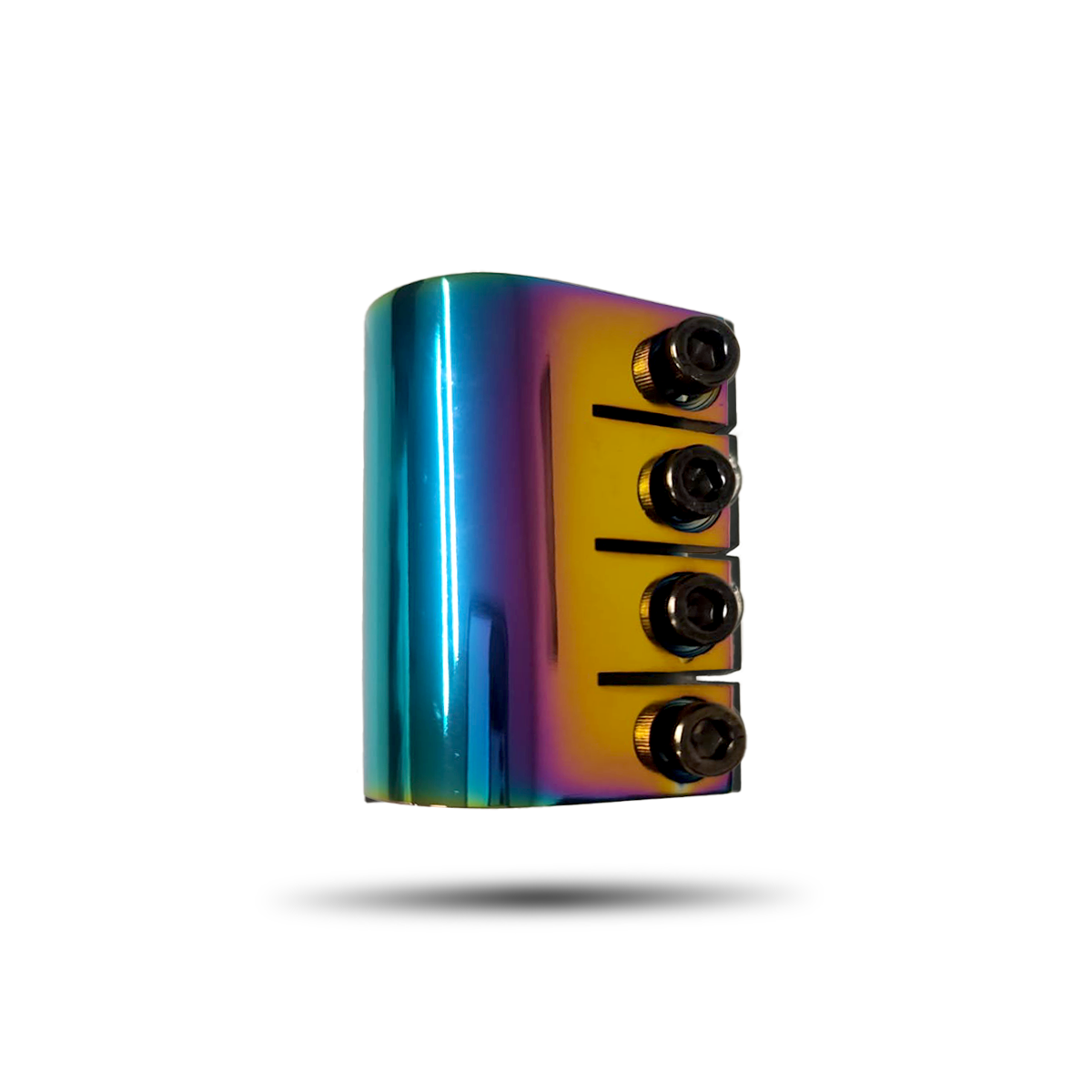 Apollo - CZĘŚĆ ZAMIENNA - Zacisk kierownicy do hulajnogi stunt / zacisk - 4 śruby - RAINBOW -