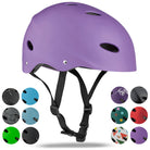 Apollo - Kask do jazdy na deskorolce, kask multi-sportowy dla mężczyzn, kobiet, dzieci, regulowany kask rowerowy dla dzieci - S M (48 - 55 cm) | regulowany Violett (Uni)