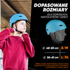 Apollo - Kask do jazdy na deskorolce, kask multi-sportowy dla mężczyzn, kobiet, dzieci, regulowany kask rowerowy dla dzieci - Light Blue (Uni)