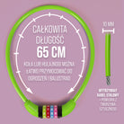 Apollo - Zapięcie rowerowe na kod dla dzieci, 10x650 mm, zamek na hulajnogę, zamek na szyfr - Zielony