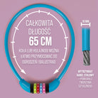 Apollo - Zapięcie rowerowe na kod dla dzieci, 10x650 mm, zamek na hulajnogę, zamek na szyfr - Niebieski