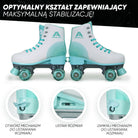 Apollo Funsport PL - Classic Roller wrotki dla dzieci i dorosłych - Disco Time LED - L (39-42)