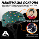 Apollo - Kask do jazdy na deskorolce, kask multi-sportowy dla mężczyzn, kobiet, dzieci, regulowany kask rowerowy dla dzieci - Blue Wave