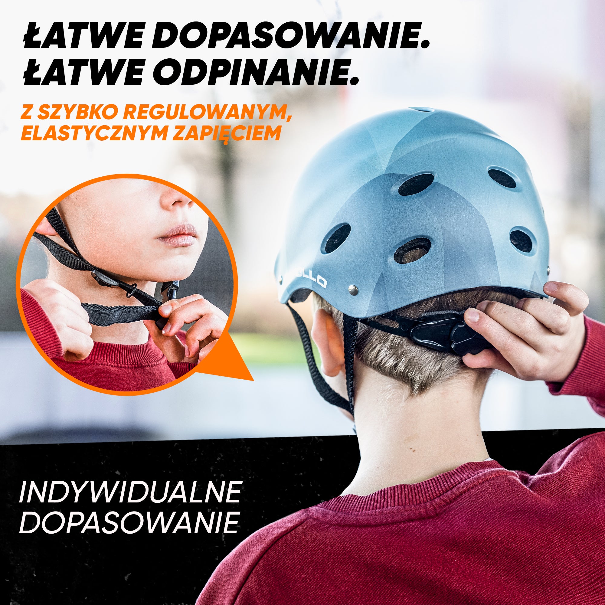 Apollo - Kask do jazdy na deskorolce, kask multi-sportowy dla mężczyzn, kobiet, dzieci, regulowany kask rowerowy dla dzieci - Blue Wave