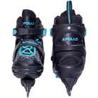 Apollo - Ice Skates X Pro regulowane łyżwy dla kobiet i dzieci - czarny/miętowy - L (39-42)