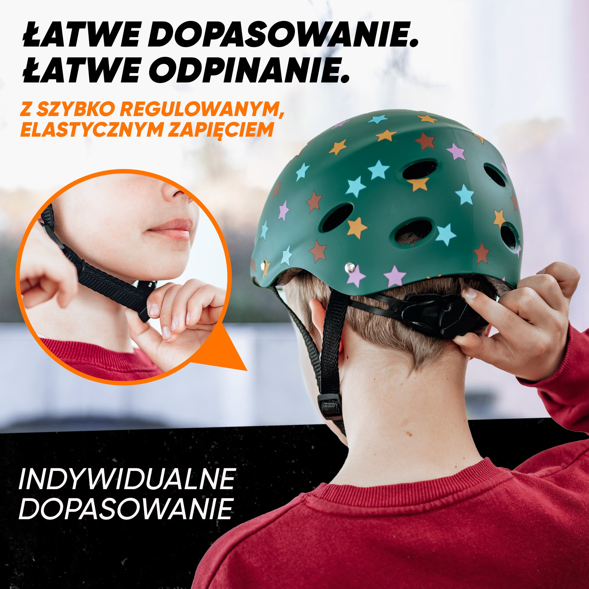 Apollo - Kask do jazdy na deskorolce, kask multi-sportowy dla mężczyzn, kobiet, dzieci, regulowany kask rowerowy dla dzieci - Stars