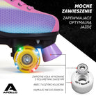 Apollo - Classic Roller wrotki dla dzieci i dorosłych - Dancing Queen LED - L (39-42)