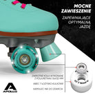 Apollo - Classic Roller wrotki dla dzieci i dorosłych - Lagoon LED - L (39-42)