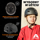 Apollo - Kask do jazdy na deskorolce, kask multi-sportowy dla mężczyzn, kobiet, dzieci, regulowany kask rowerowy dla dzieci - Broken