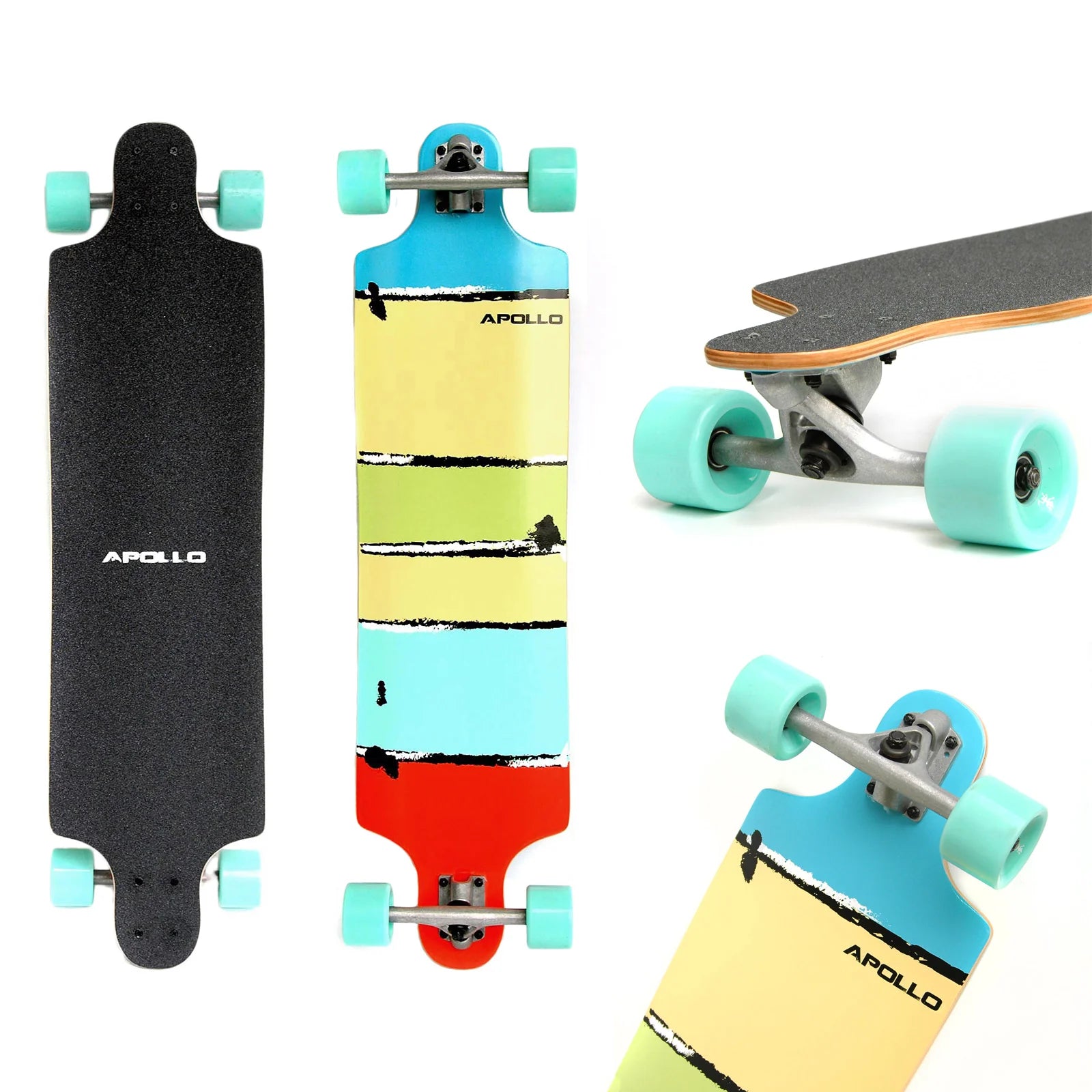 Apollo - Longboard "Maui Color Twin Tip" - 38" w zestawie z T-Tool - Maui Color