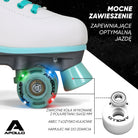 Apollo Funsport PL - Classic Roller wrotki dla dzieci i dorosłych - Disco Time LED - L (39-42)