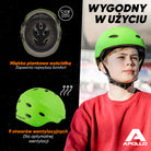 Apollo - Kask do jazdy na deskorolce, kask multi-sportowy dla mężczyzn, kobiet, dzieci, regulowany kask rowerowy dla dzieci - Green (Uni)
