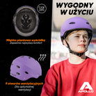 Apollo - Kask do jazdy na deskorolce, kask multi-sportowy dla mężczyzn, kobiet, dzieci, regulowany kask rowerowy dla dzieci - S M (48 - 55 cm) | regulowany Violett (Uni)