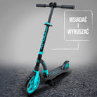 Apollo - Hulajnoga miejska Apollo „Hurricane” z amortyzacją - Czarny Jasnoturkusowy