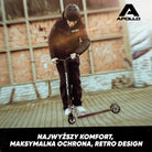 Apollo - Kask do jazdy na deskorolce, kask multi-sportowy dla mężczyzn, kobiet, dzieci, regulowany kask rowerowy dla dzieci - Black