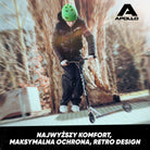 Apollo - Kask do jazdy na deskorolce, kask multi-sportowy dla mężczyzn, kobiet, dzieci, regulowany kask rowerowy dla dzieci - Green (Uni)