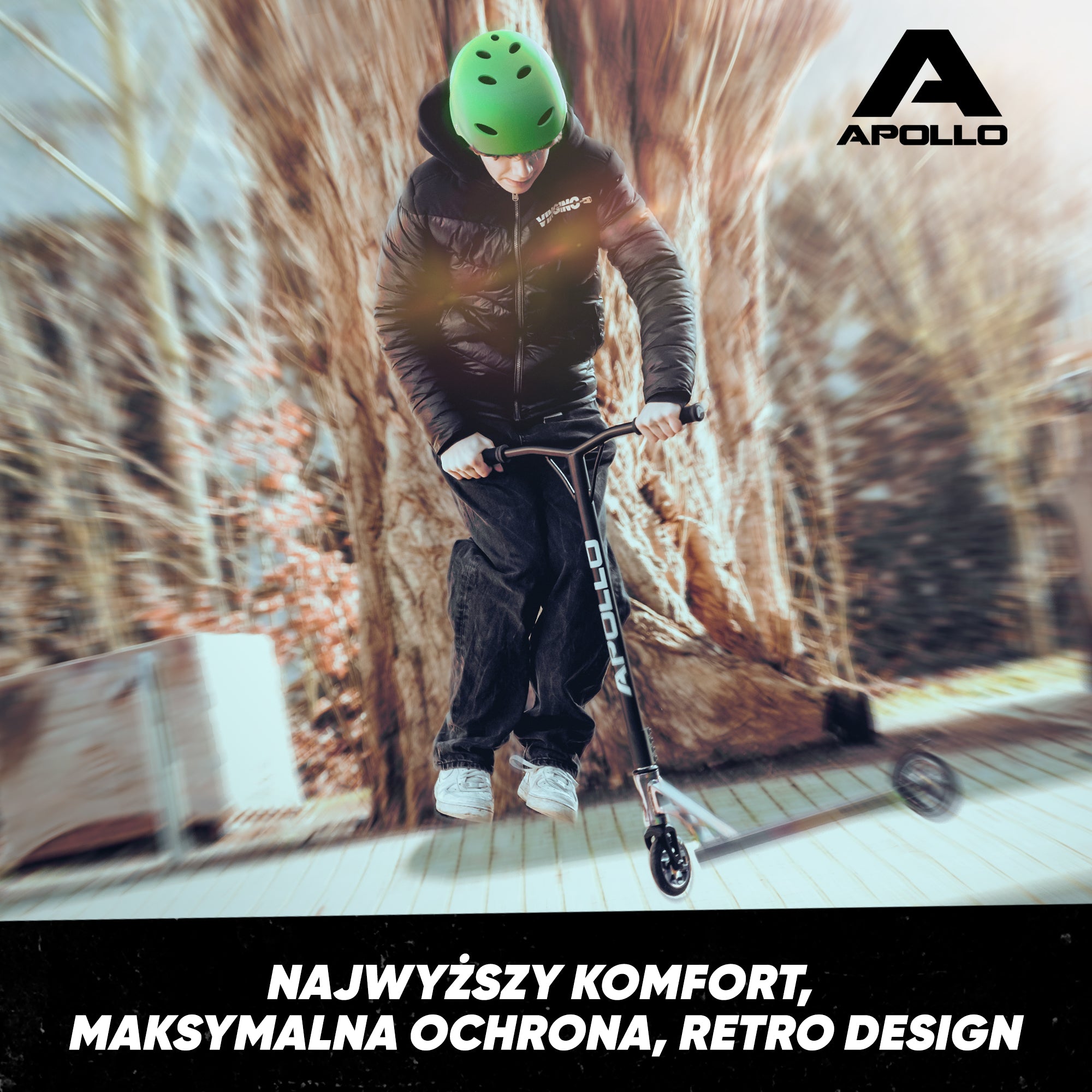 Apollo - Kask do jazdy na deskorolce, kask multi-sportowy dla mężczyzn, kobiet, dzieci, regulowany kask rowerowy dla dzieci - Green (Uni)