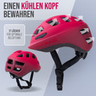 Apollo - AKZEPTABEL Apollo Kinder Fahrradhelm, Helm für Kinder & Jugendliche, Multisport Helm - Red Fade - M (51-56 cm) -