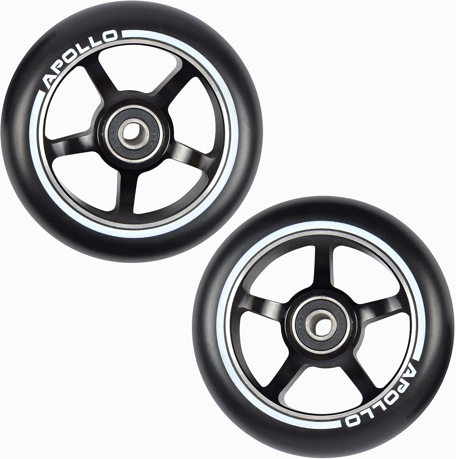 Apollo - Stunt Scooter 100mm ALU / PP Core Wheel Set - Czarny - ALU Core