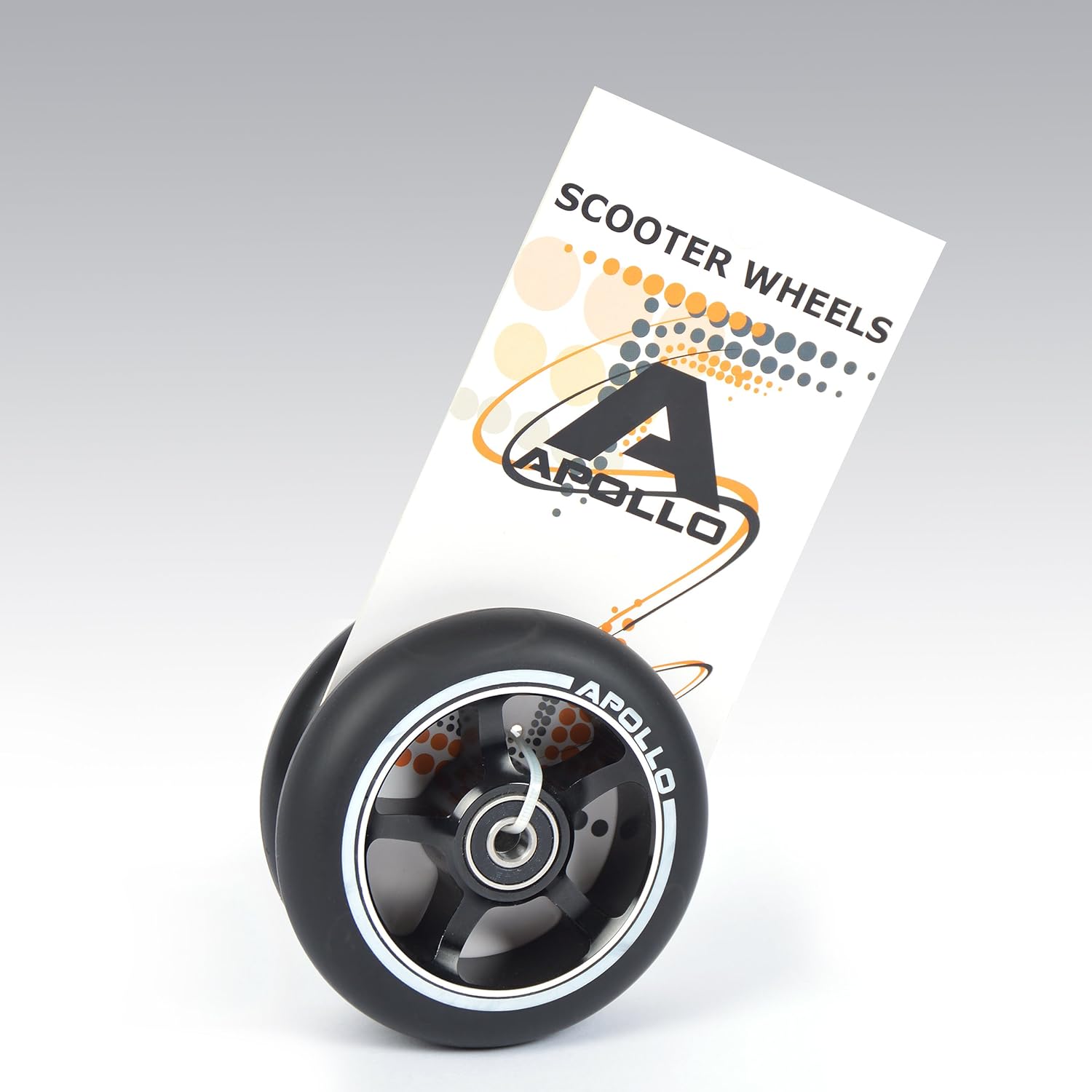 Apollo - Stunt Scooter 100mm ALU / PP Core Wheel Set - Czarny - ALU Core