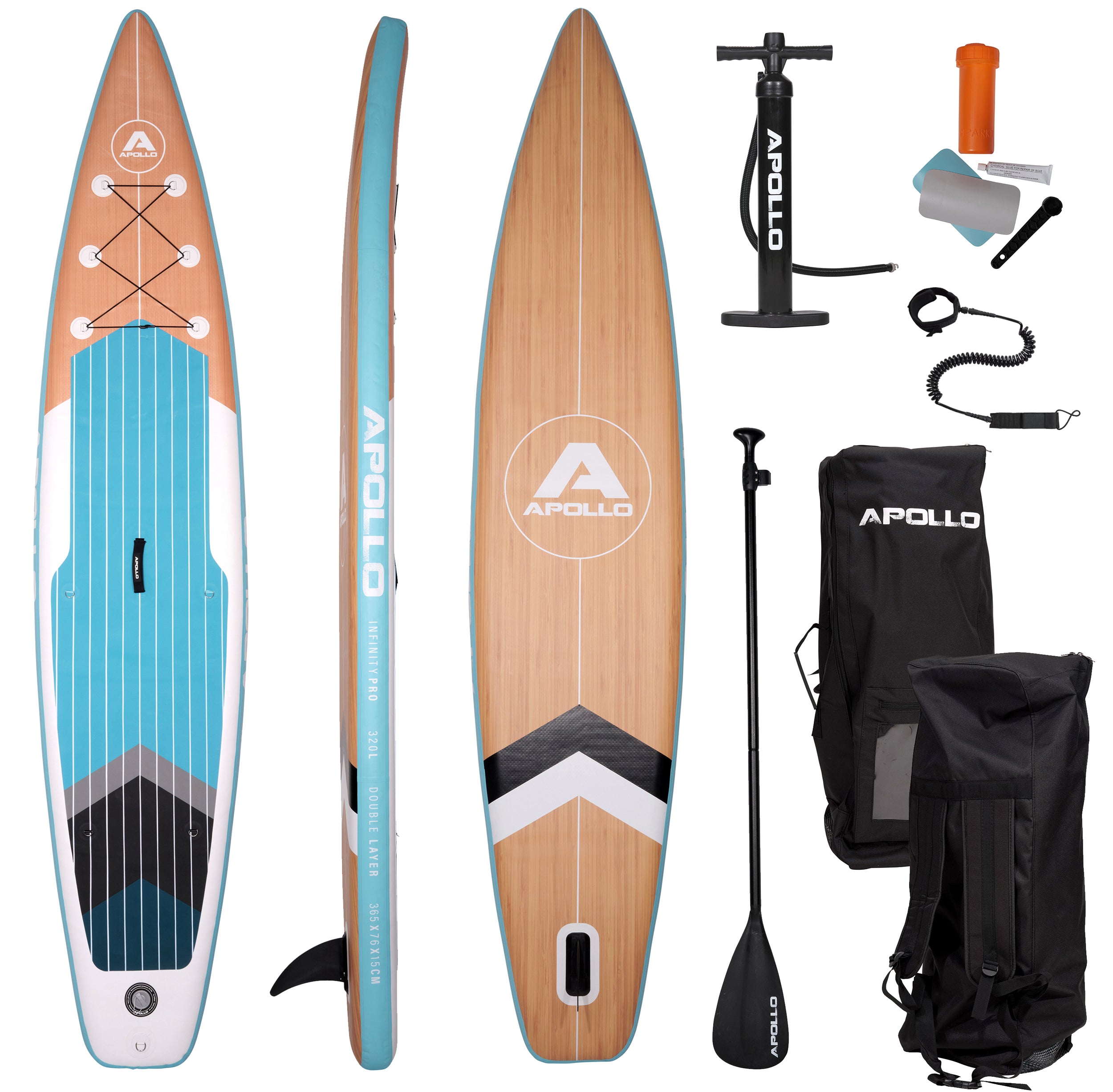 Apollo - SUP Board - Infinity Pro - 3,65 m - Stand Up Paddle Board - Infinity Pro
