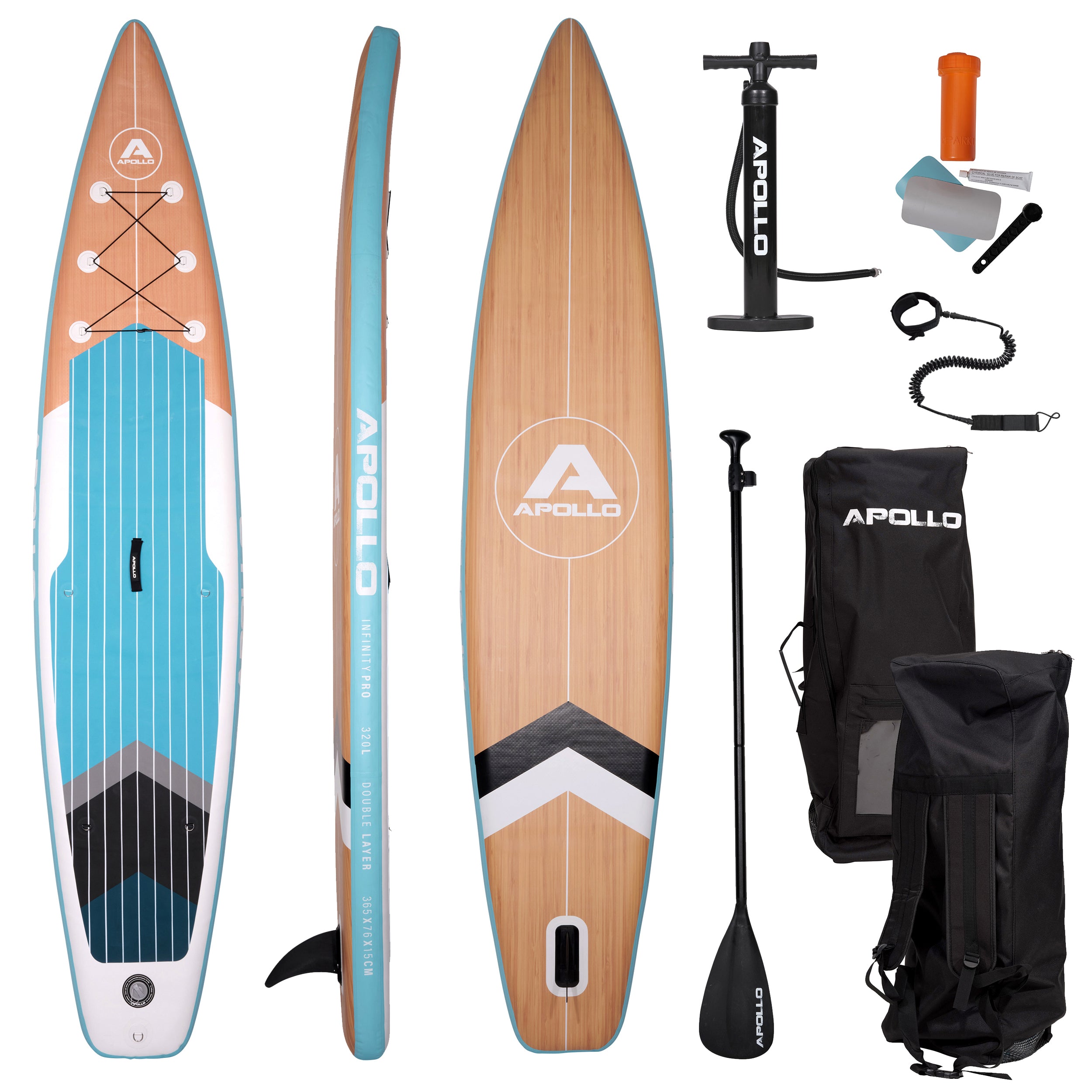 Apollo - SUP Board - Infinity Pro - 3,65 m - Stand Up Paddle Board - Infinity Pro