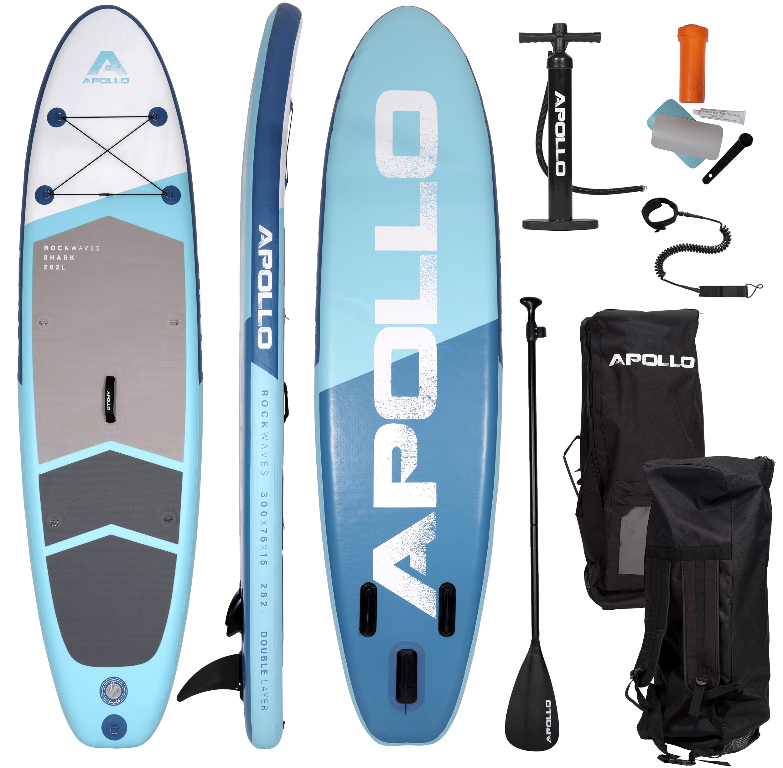 Apollo - SUP Board - Shark - 3 m - Stand Up Paddle Board - Shark