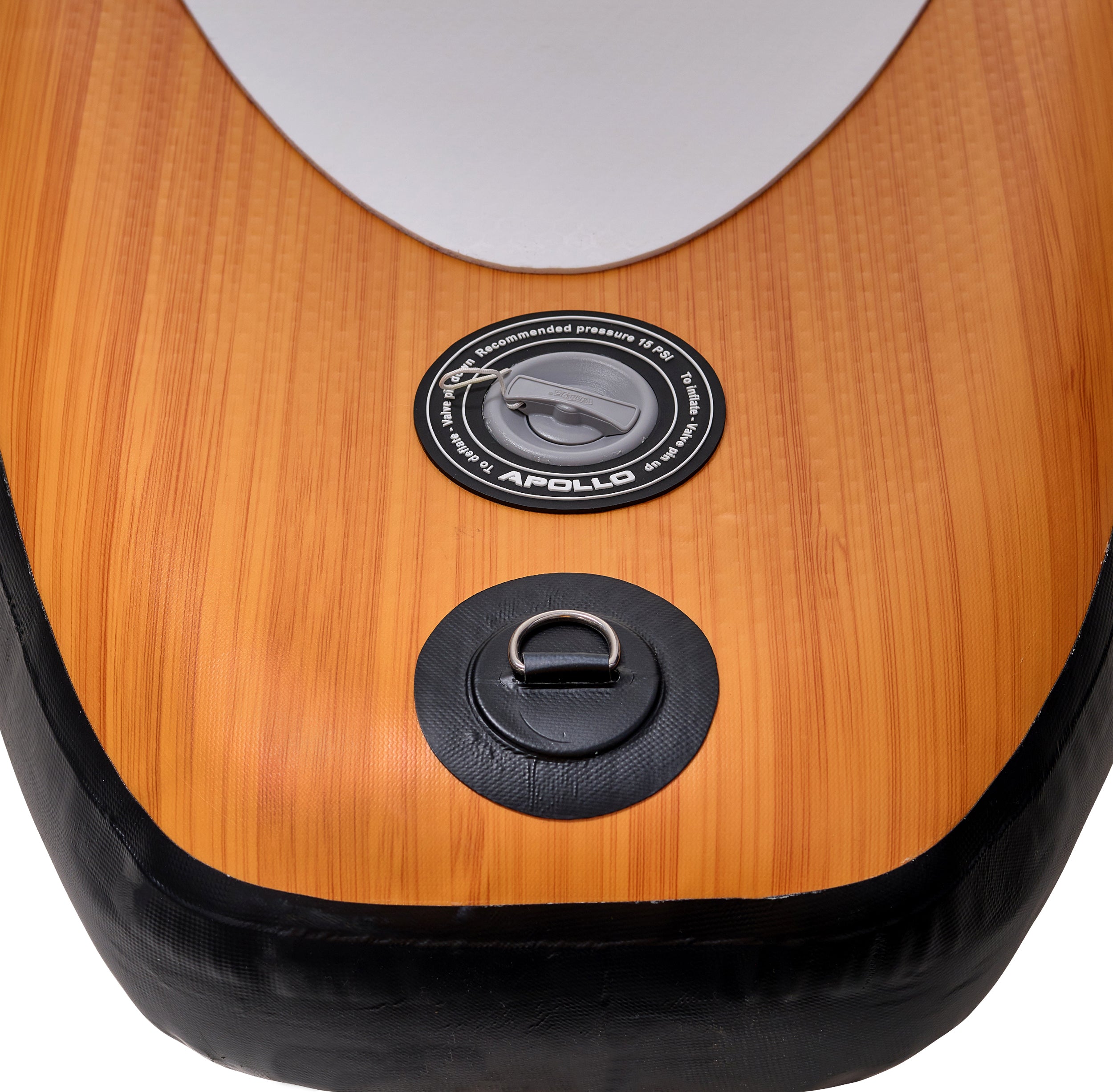 Apollo Funsport PL - Zestaw kompletny deska SUP - Nadmuchiwany Stand Up Paddle Board - Drewniany - Wood Black