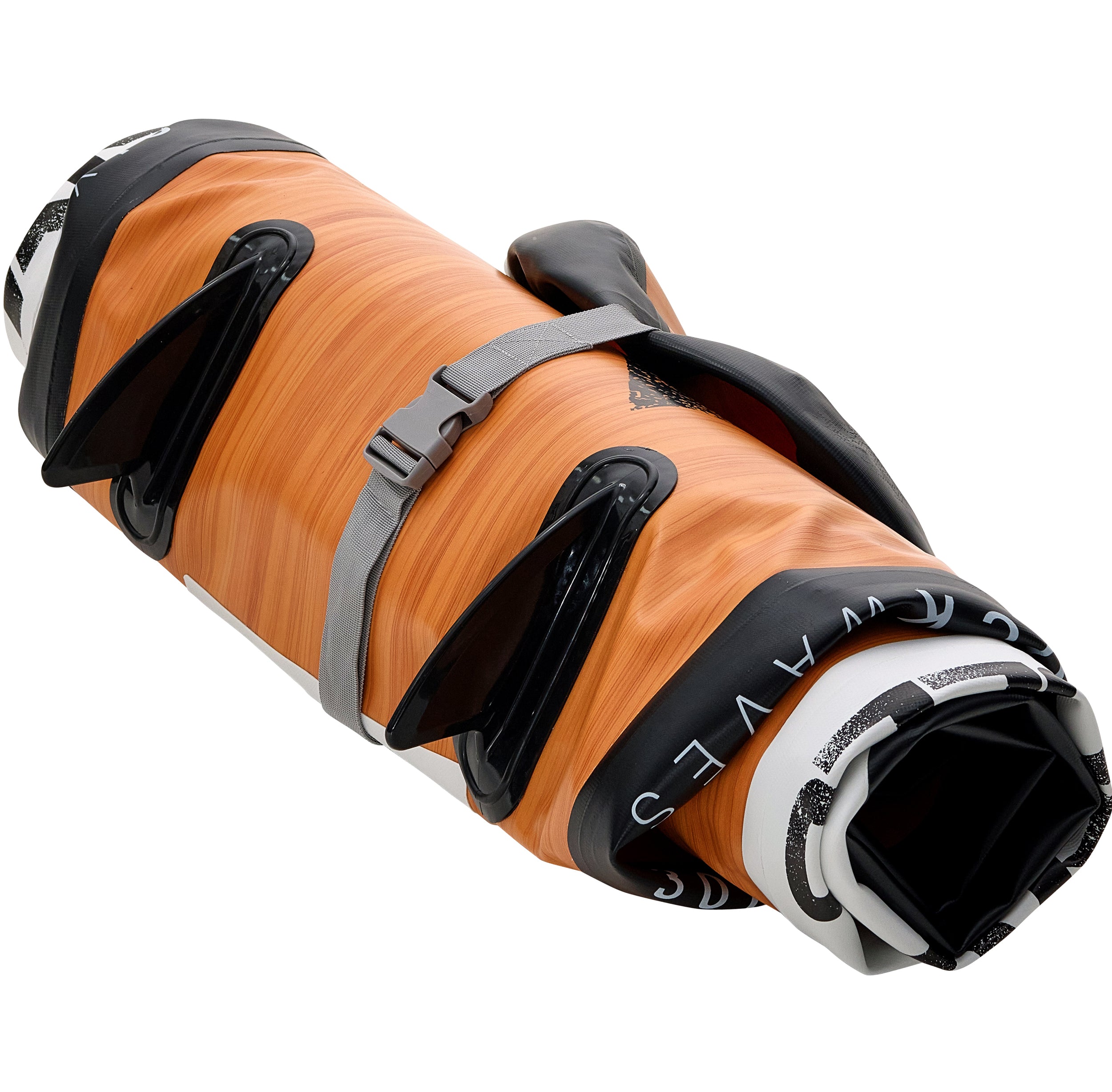 Apollo Funsport PL - Zestaw kompletny deska SUP - Nadmuchiwany Stand Up Paddle Board - Drewniany - Wood Black