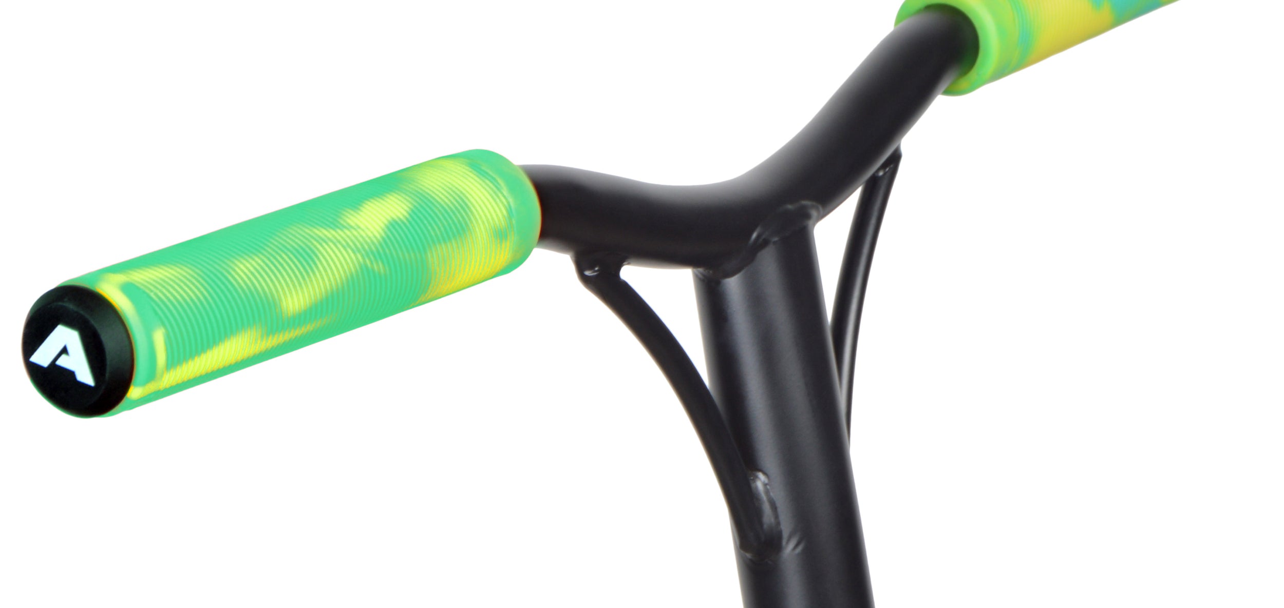 Apollo - Apollo Stunt Scooter uchwyty 160 mm miękkie uchwyty kierownicy z końcówkami - Zielony Żółty