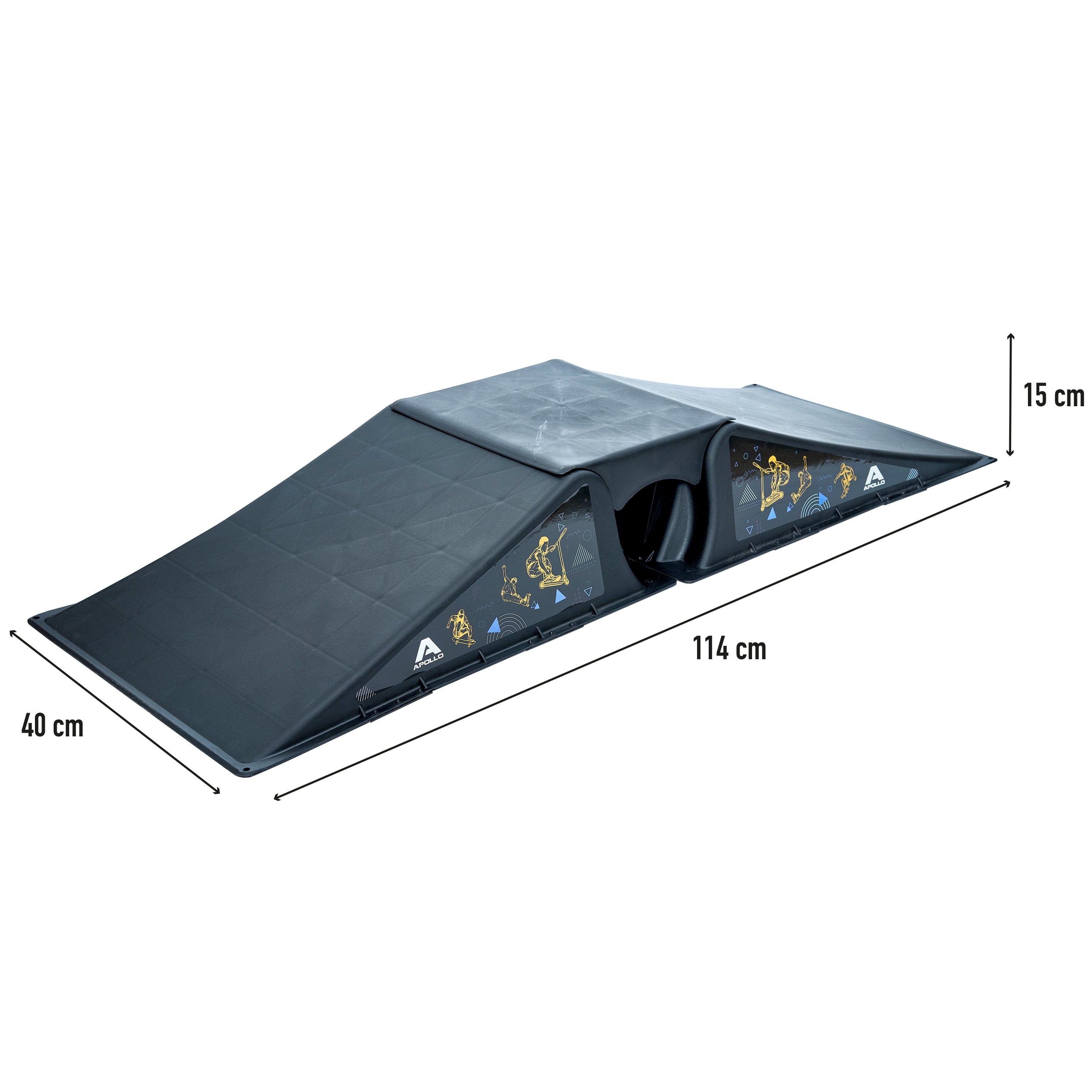 Apollo Funsport PL - Rampy Skate - rampa dla hulajnóg, deskorolek i rolek - zestaw 3-częściowy