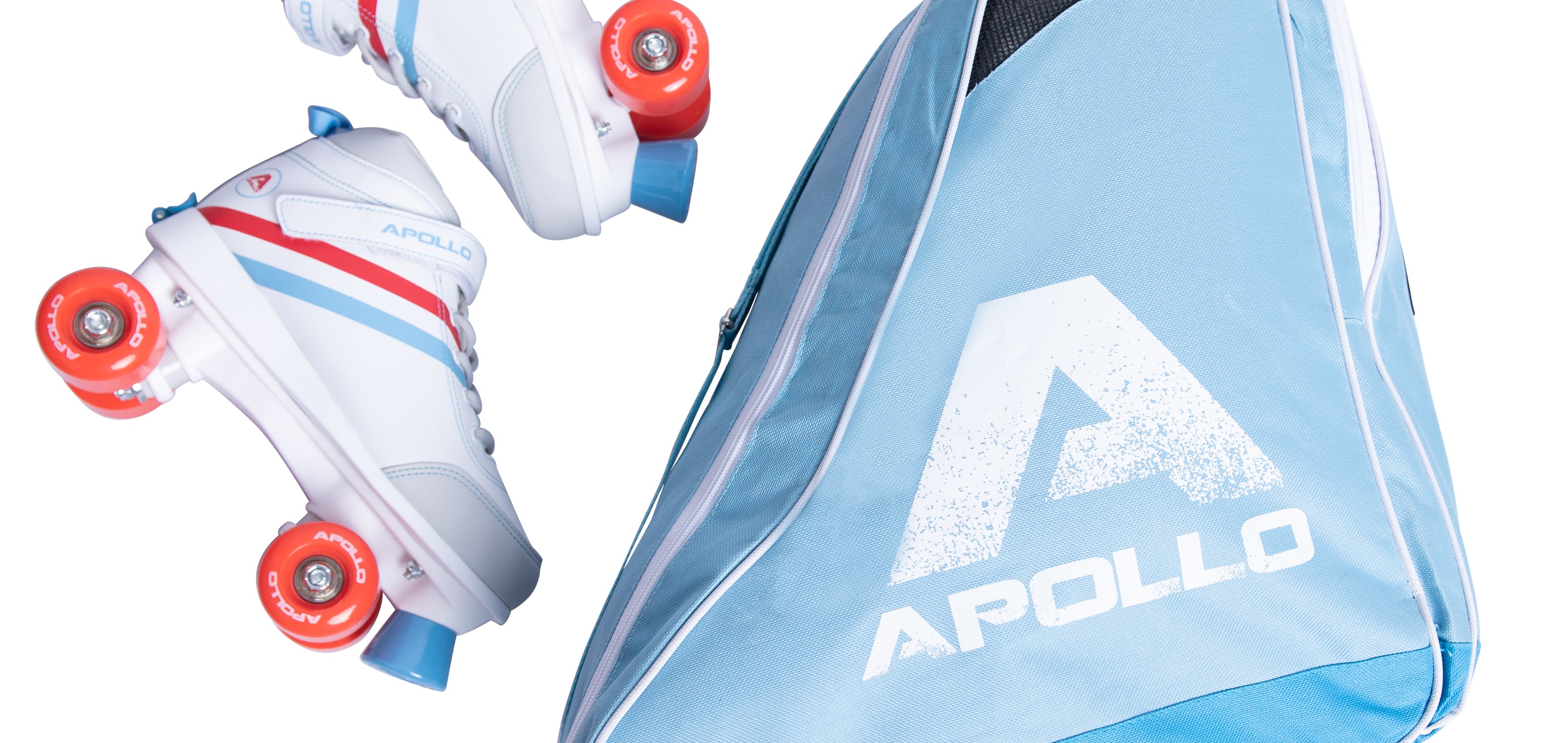 Apollo Funsport PL - Apollo torba na wrotki, łyżwy, rolki i inne - Jasnoniebieski Niebieski