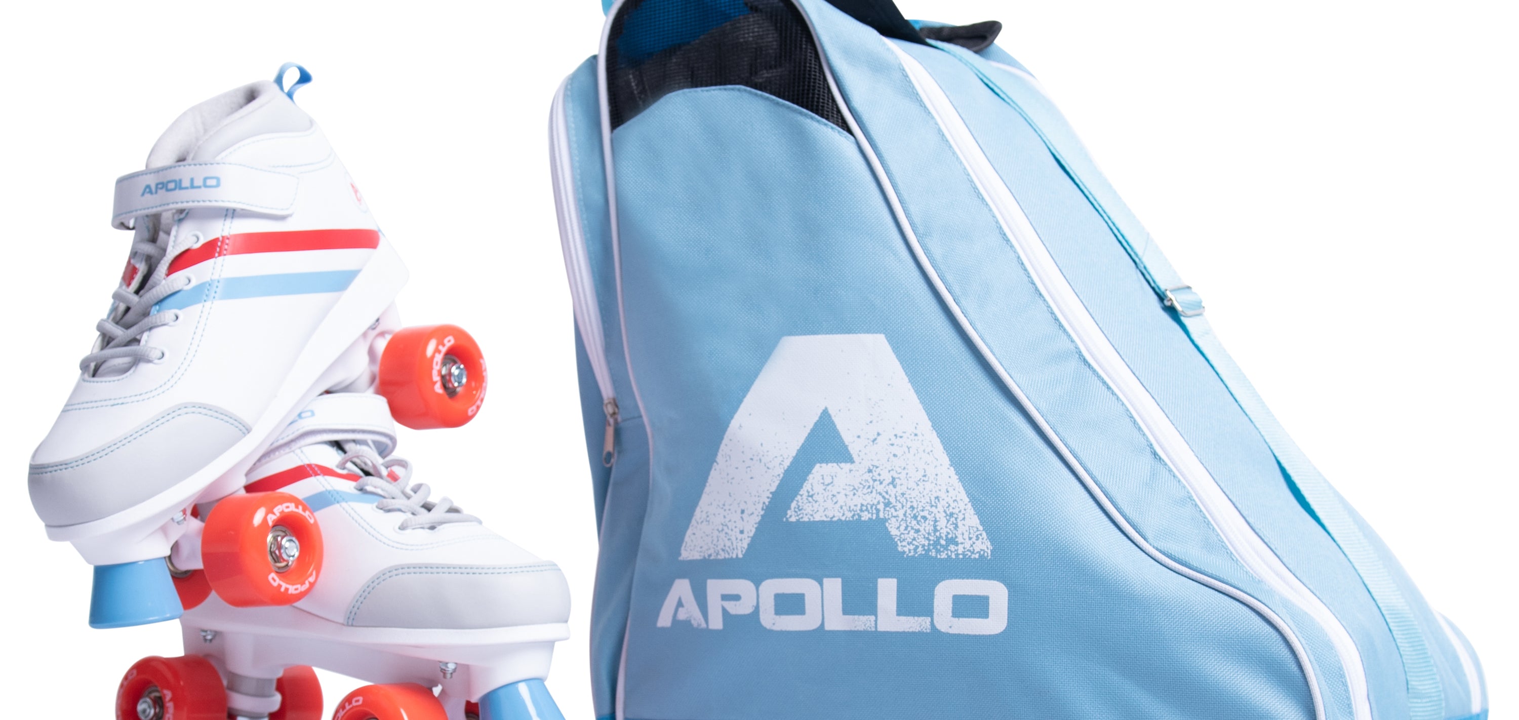 Apollo Funsport PL - Apollo torba na wrotki, łyżwy, rolki i inne - Jasnoniebieski Niebieski