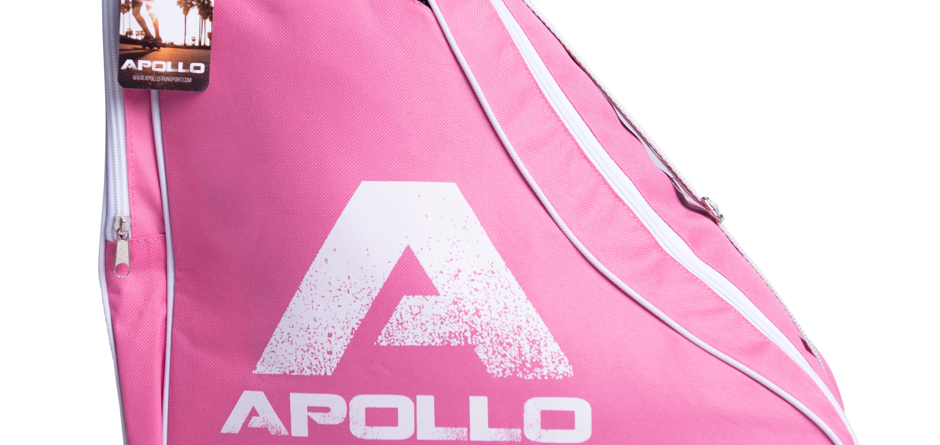 Apollo Funsport PL - Apollo torba na wrotki, łyżwy, rolki i inne - Różowy Szary