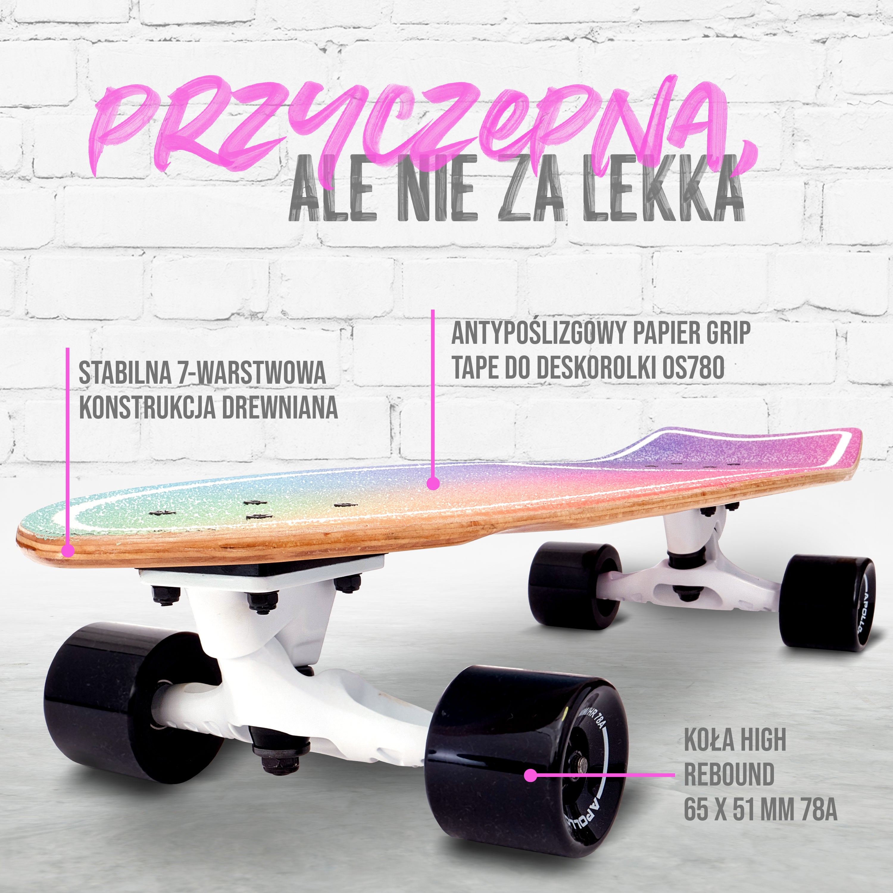 Apollo - Surf Style Board - Apollo Rainbow - Apollo Rainbow