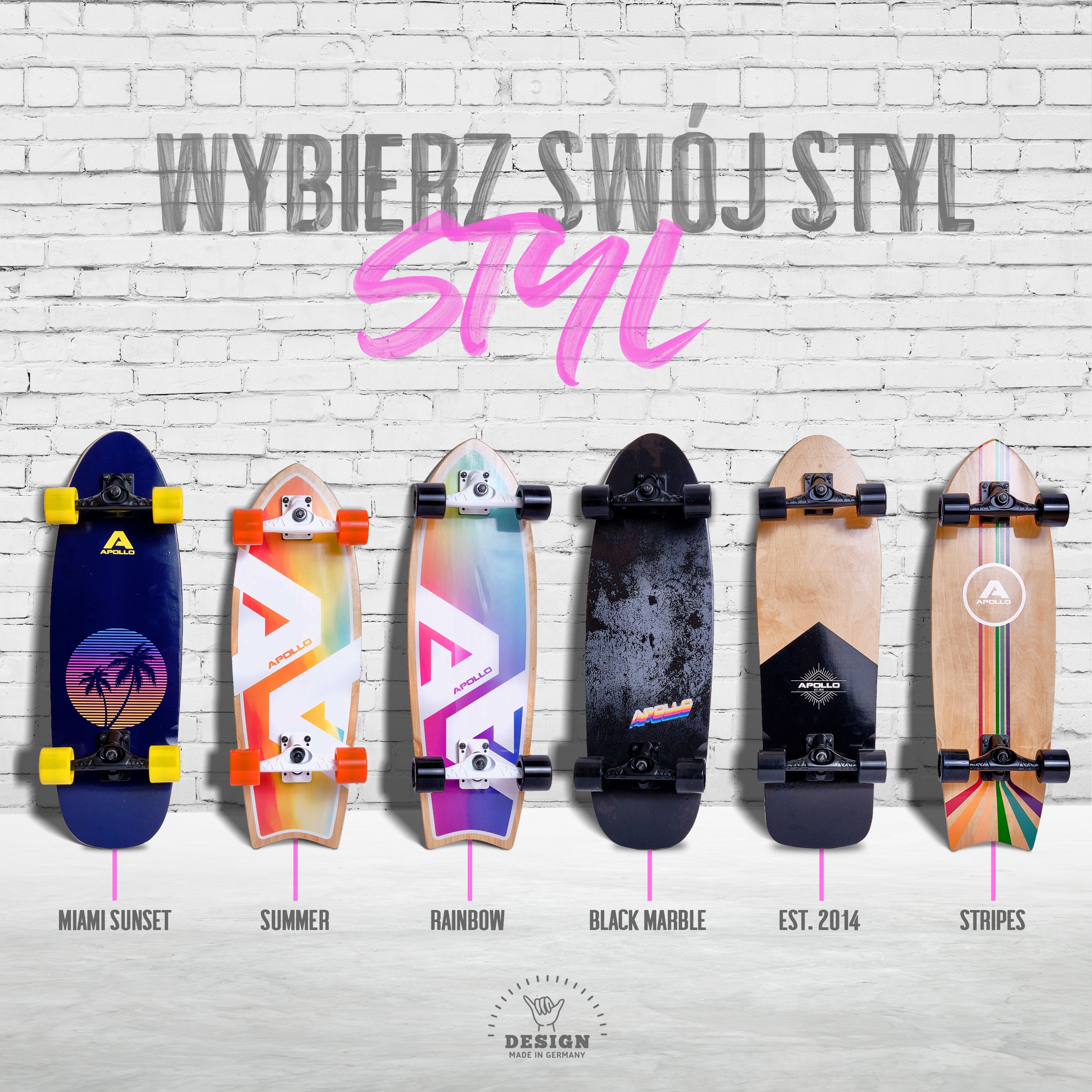 Apollo - Surf Style Board - Apollo Rainbow - Apollo Rainbow