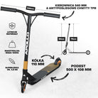 Apollo - High-end hulajnoga stunt "Genesis Pro X" z łożyskami ABEC 9 - Złoty