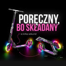 Apollo - Składana hulajnoga miejska dla dzieci „Phantom” z regulowaną wysokością kierownicy - Starlight