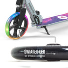 Apollo - 200 mm zestaw zapasowych kół do City Scooter - Phantom / Spectre - LED Czarny Transparent