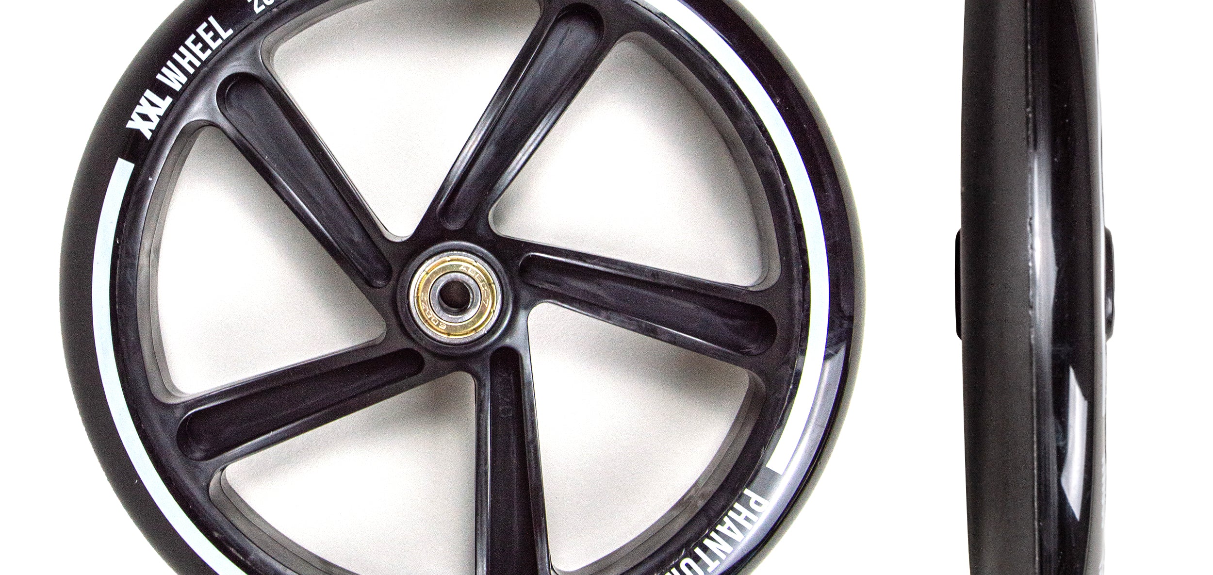 Apollo - 200 mm zestaw zapasowych kół do City Scooter - Phantom / Spectre - Czarny