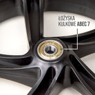 Apollo - 200 mm zestaw zapasowych kół do City Scooter - Phantom / Spectre - Czarny