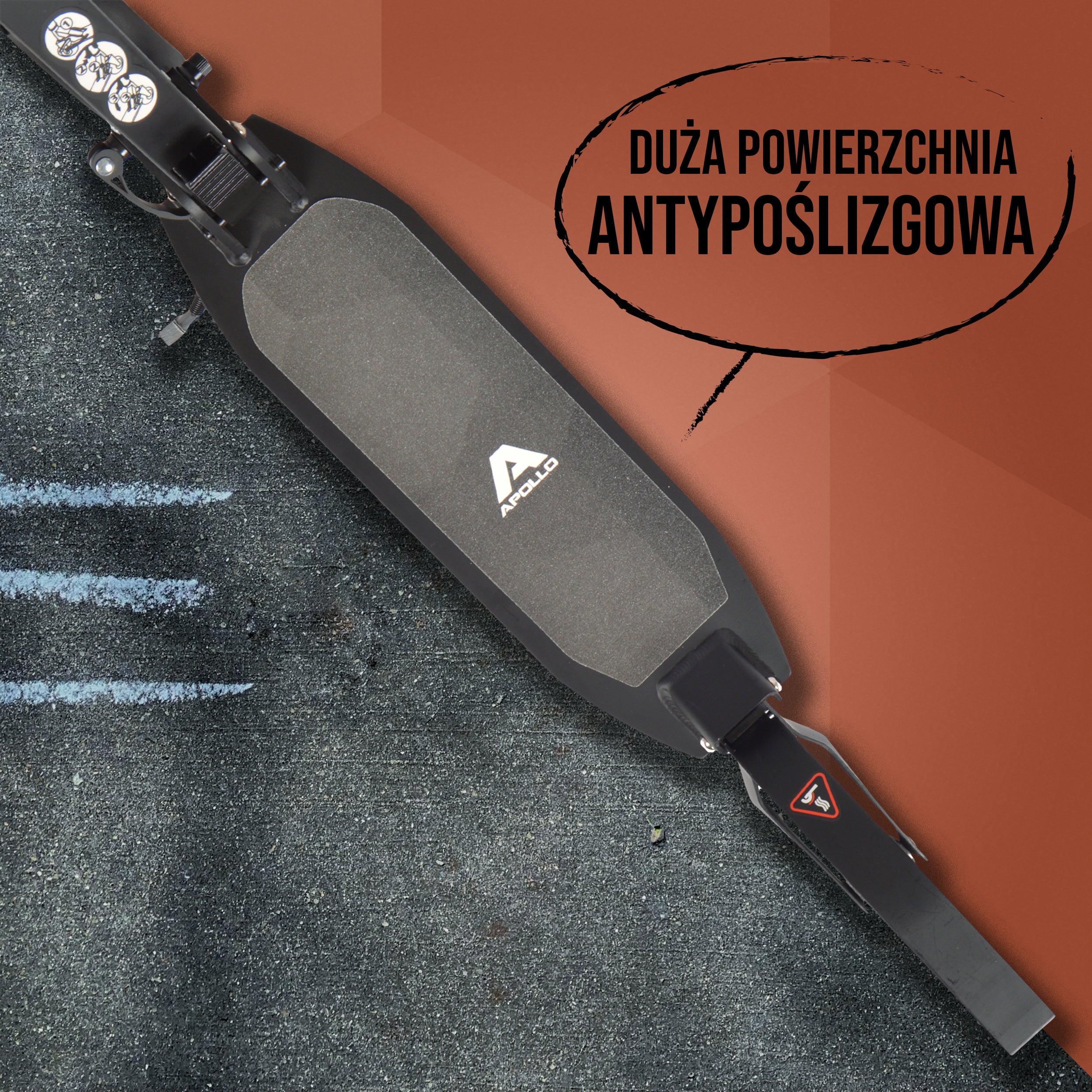 Apollo - Składana i regulowana hulajnoga miejska „Spectre” - Luksusowy Cityroller z podwójnym zawieszeniem - Czarny 2.0